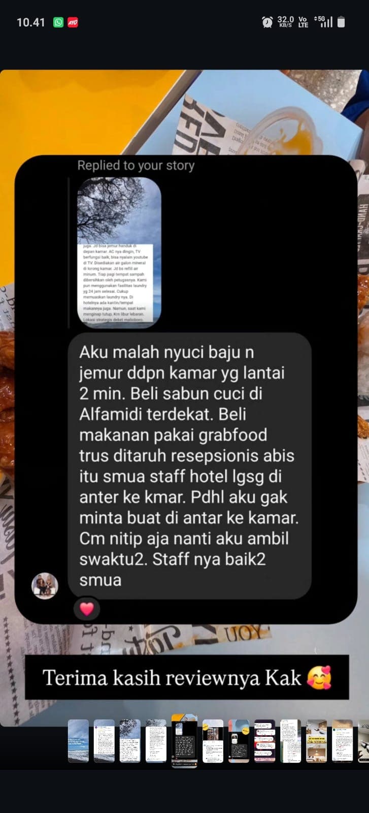 Screenshot ulasan nyata tamu Safara Hotel